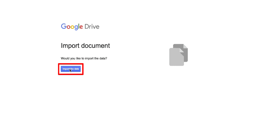 Import the data to Google Sheets for data analysis